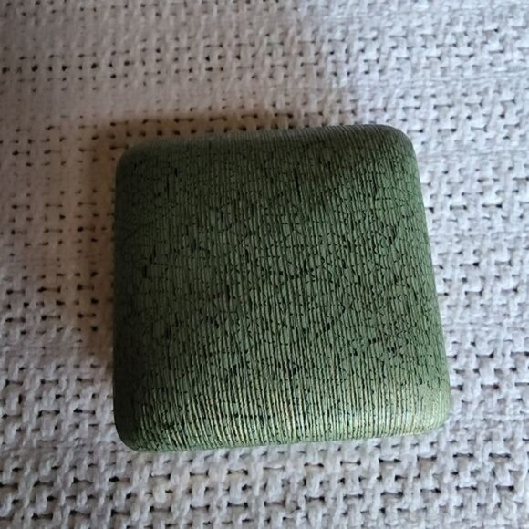 Condon Jewelers Vintage Leather Velvet 2.5" x 1" Hinged Jewerly Box - Picture 1 of 6